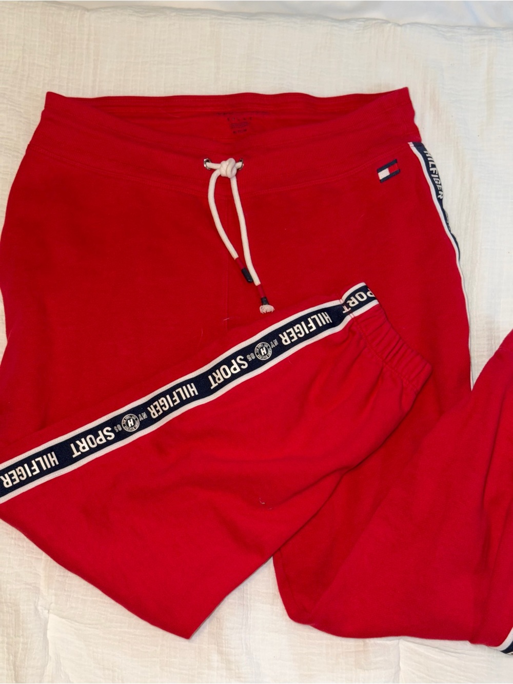 Tommy Hilfiger Red Sport Jogger Pants